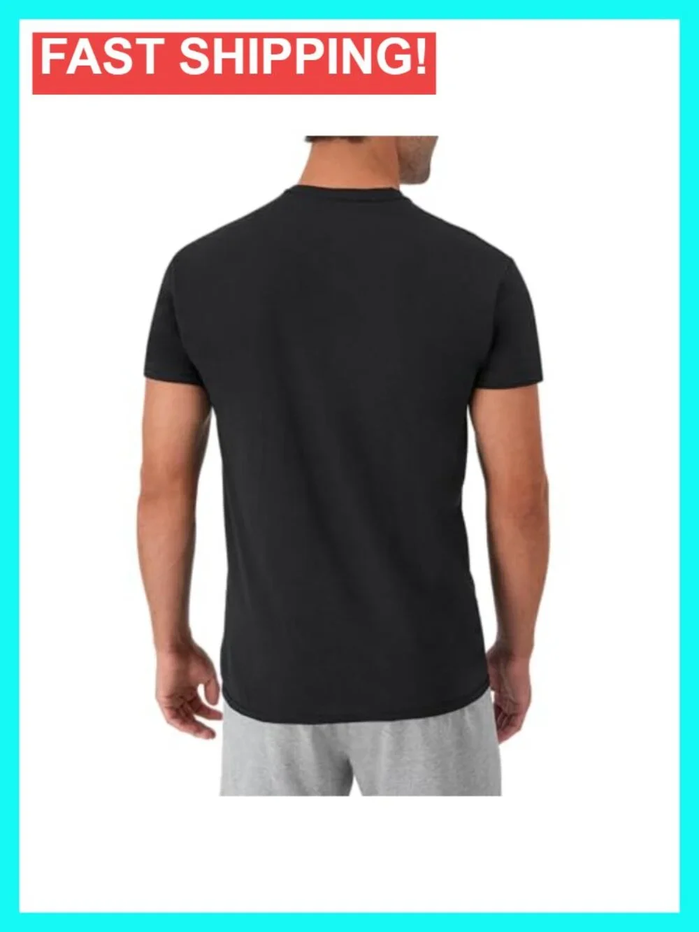 Men's Cotton Undershirt Multipack - 6 Pack, Crew Neck, Short Sleeve